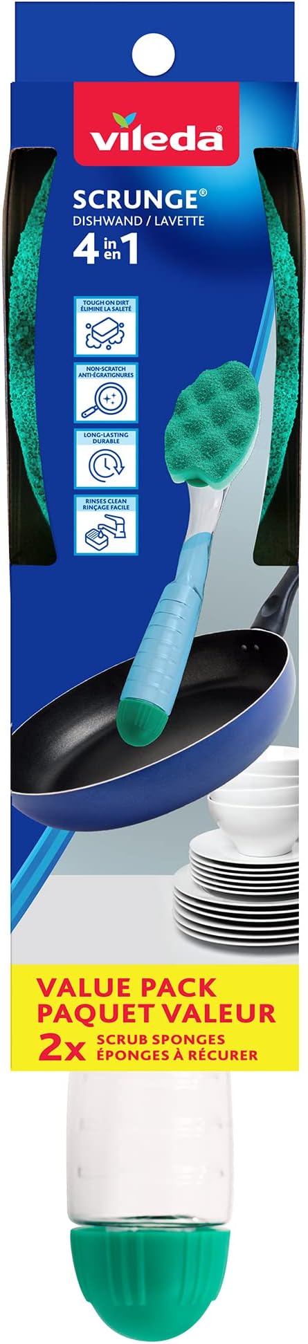 Scrunge Sponge Dish Wand/Scrub Brush