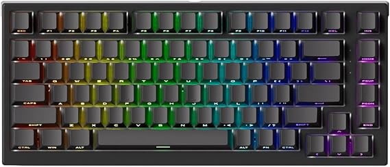 AKKO TAC75 HE Black%75 Glare Manyetik Switch 8K Hz Hall Effect ARGB İngilizce Gaming Klavye