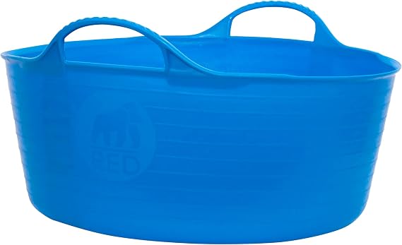 TubTrug SP15BL Shallow Blue Flex Tub, 15 Liter