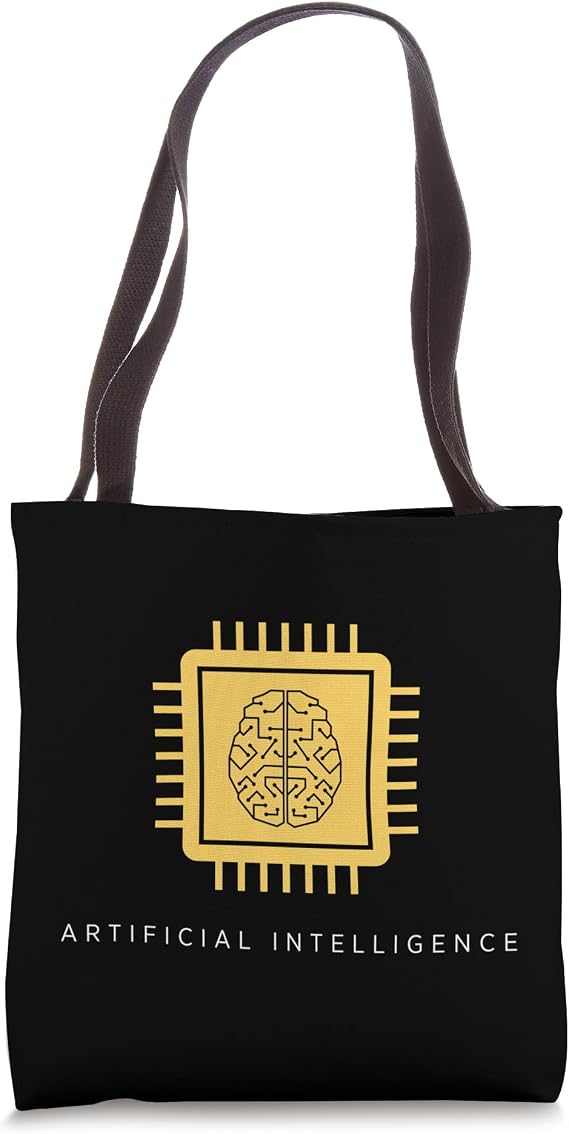 AI Artificial Intelligence Brain Computer Chip Technology Tote Bag