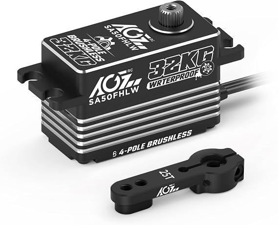 AGFRC 32KG Waterproof 1/10 1/8 Low-Profile RC Servo Motor (SA50FHLW)