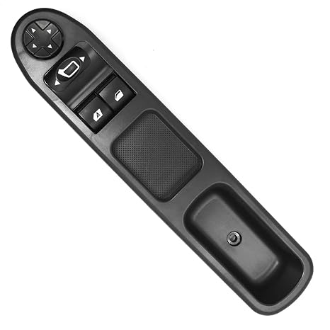 Window Control Switch 6554QC for Peugeot 207 Citroen C3 | Right Side Power Lift Button; Front Master Electric Switch; Direct OE Replacement