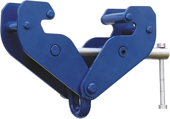 Tractel Corso Beam Clamp - Adjustable Clamp | 1 Ton - 2200 lbs Load Capacity | 3 to 9 Inch Opening | Heavy Duty Design & Industrial Strength | LT-1B Model, Blue