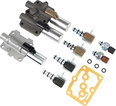 BHB Transmission Solenoid Kit Compatible with Honda Accord Acura Odyssey Pilot TL CL MDX Replace 28250-P6H-024 28250-P7W-003 28400-P6H-013 28500-P6H-013 28600-RKE-004 28610-RKE-004