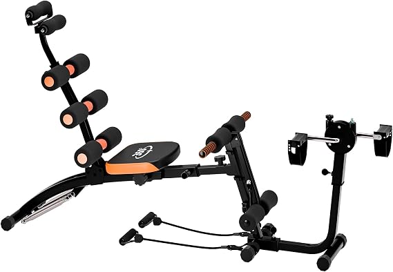 Ab Machine, Ab Workout Bench for Home Gym, Multi-Functional Adjustable Ab Crunch Machine Ab Exercise Equipment for Total Body Workout
