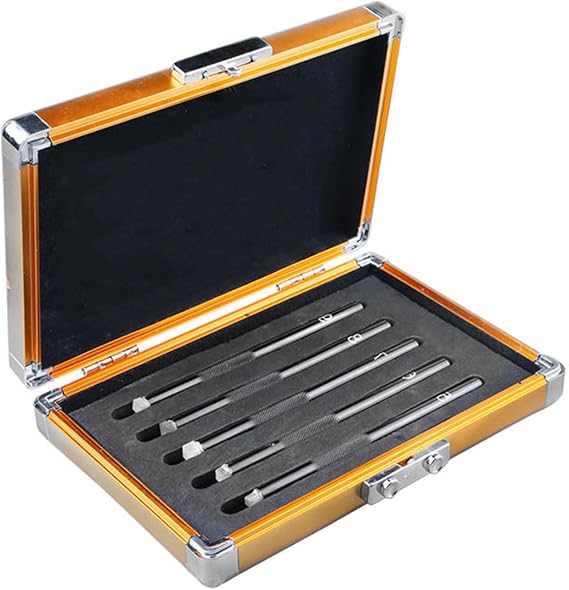 5 Pack Mohs Hardness Test Kit Mohs Hardness Picks 5-9 Scratch Tester Industrial Mineral Identification Kit for Gem Jade Jewelry