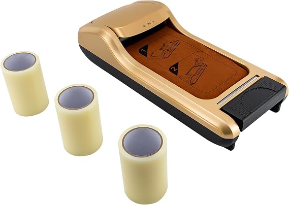 Shoe Wrapping Machine, Shoe Cover Machine Home Office Lab Automatic Shoe Film Machine, Portable Disposable Overshoes Dispenser Machine Shoe Covers for Indoor