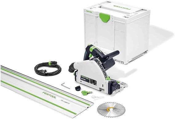Festool Plunge-Cut Track Saw TS 55 FEQ-F-Plus-FS with 55-Inch (1400mm) Guide Rail