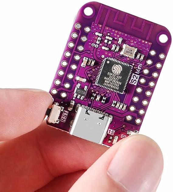 ESP32 S2 Mini Geliştirme Kartı Wifi Type-C 240Mhz 4MB Flash 2MB PSRam MicroPython Wemos Lolin Arduino Iot ADC DAC I2C SPI UART USB OTG Xtensa 32-bit LX7