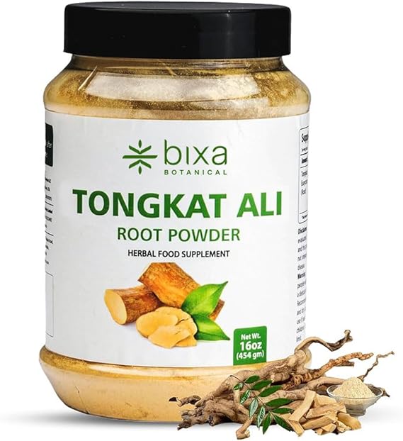 bixa BOTANICAL Tongkat Ali Root Powder 1 lb (16 oz) | Tongkat Ali for Men & Women | Gluten-Free, Non-GMO, Steam Treated, Vegan, 100% Pure Natural Health Support for Energy & Wellness