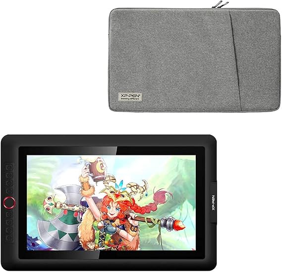XP-PEN Artist 15.6 Pro Drawing Tablet with Screen Computer Graphics Tablet 120% sRGB with 8192 Levels Tilt Function Battery-Free Stylus with Portable Protective Case
