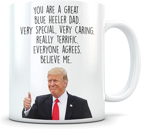 /N Blue Heeler Mug, 11oz Ceramic Modern Coffee Mug, Cattle Dog Gift, Funny Novelty Drinkware