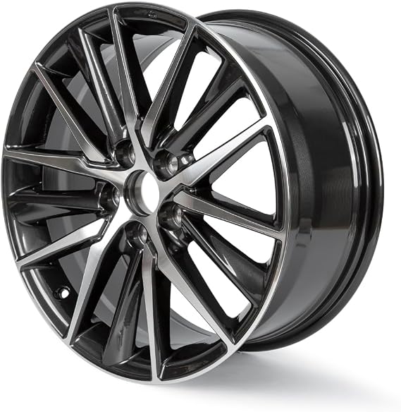 New 18X8" Aluminum Alloy Wheel Rim Fit For Toyota Camry 2018 2019 2020 2021 2022, 18 inch rims Machined Black Direct Replacement Car Rim