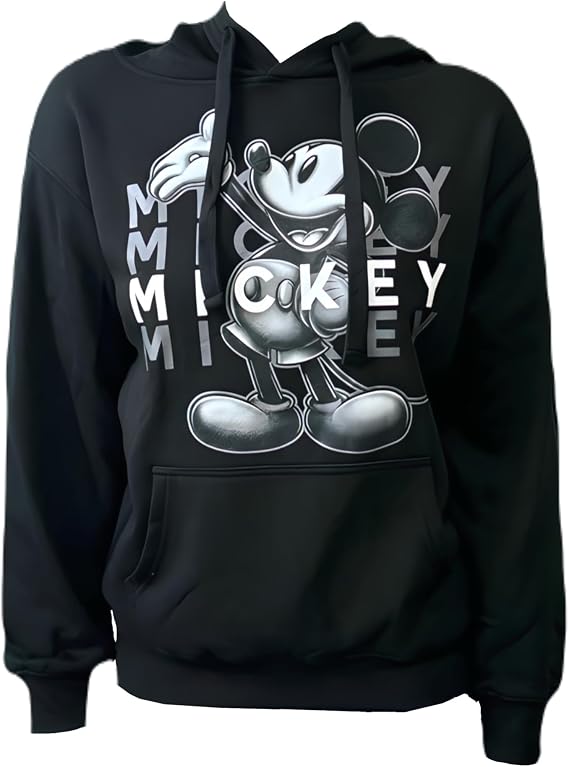 7STAR Adult Pullover Hoodie Original Script Design Black Casual Sweatshirt for Men & Women Soft & Cozy