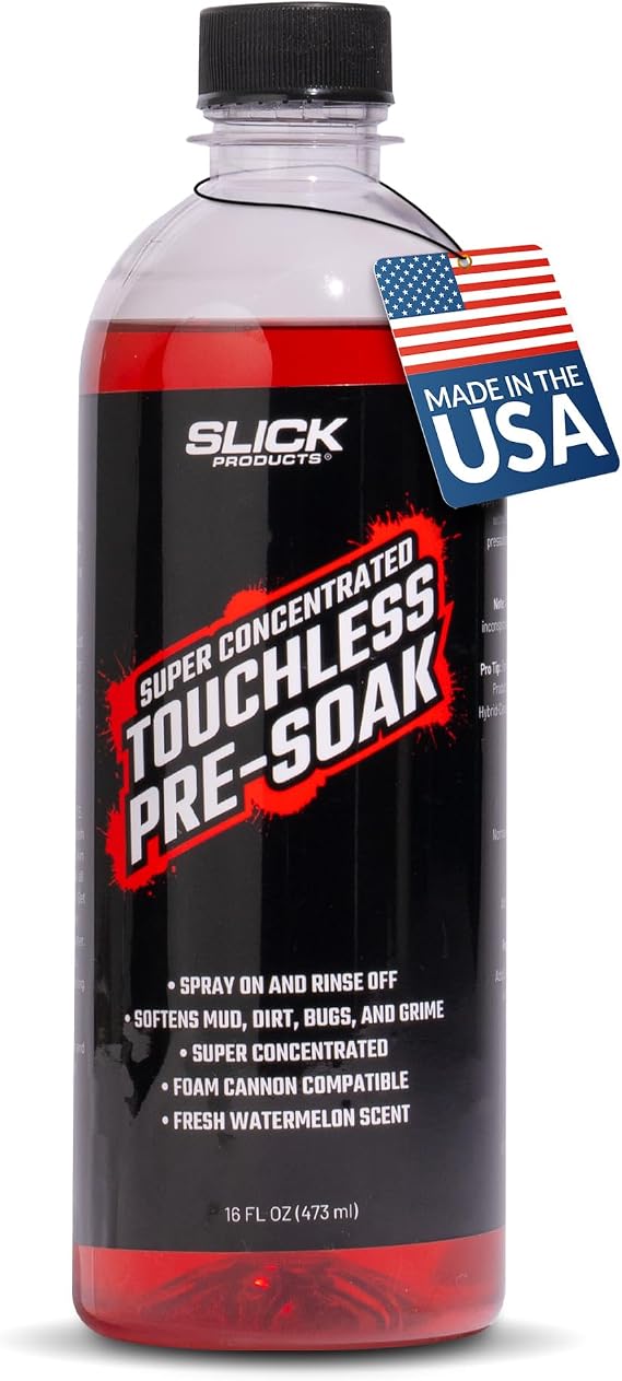 Slick Products Touchless Pre-Soak Car Prewash Soap for Foam Cannon - 16 oz