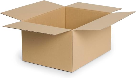 Pack of 25 Folding Cardboard Boxes 230 x 130 x 100 mm Small E-commerce Cardboard Single Corrugated 400 g Brown Cardboard Packaging Postal Box Shipping Box Parcels