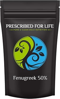 Prescribed For Life Fenugreek Powder 50% UV Saponins, Fenugreek Seed Powder for Natural Hair Health, Methi Seed Supplement, Vegan, Gluten Free, Non GMO 1kg  2.2lb