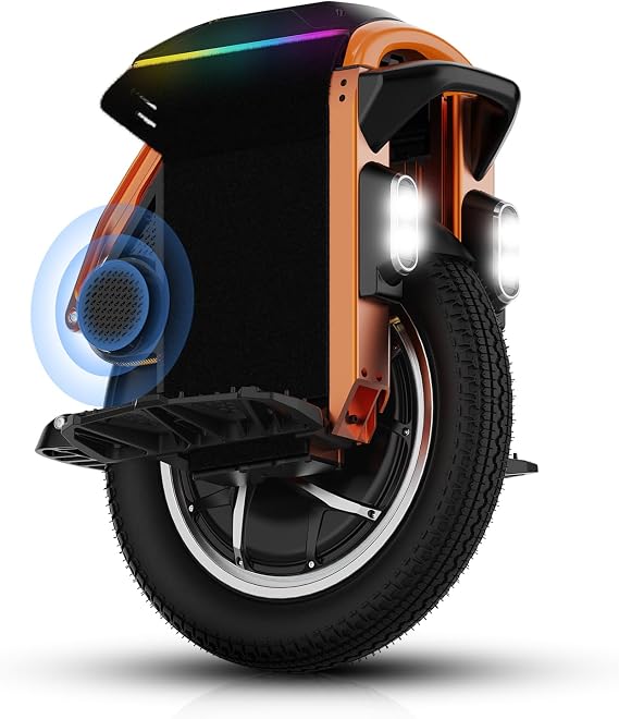 KINGSONG S16Pro Electric Unicycle One Wheel Self Balancing Unicycle for Adults, 25 MPH Top Speed & 35 Climbing, Smart Self-Balancing Commuter Electric, with App Control (Orange)
