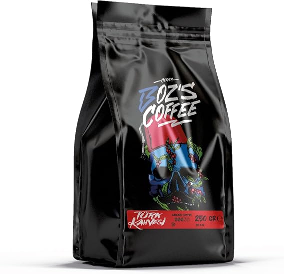 Meryem Boz's Coffee Finely Ground Turkish Coffee, Medium Roasted, 100% Arabica, Creamy Texture, 250 g
