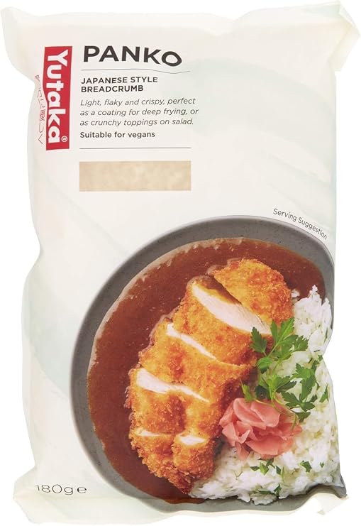 Yutaka Panko Bread Crumbs 180g | Vegan-Friendly Japanese-Style Panko | Light, Flaky & Extra-Crispy Coating for Katsu, Tempura, Croquettes & Toppings
