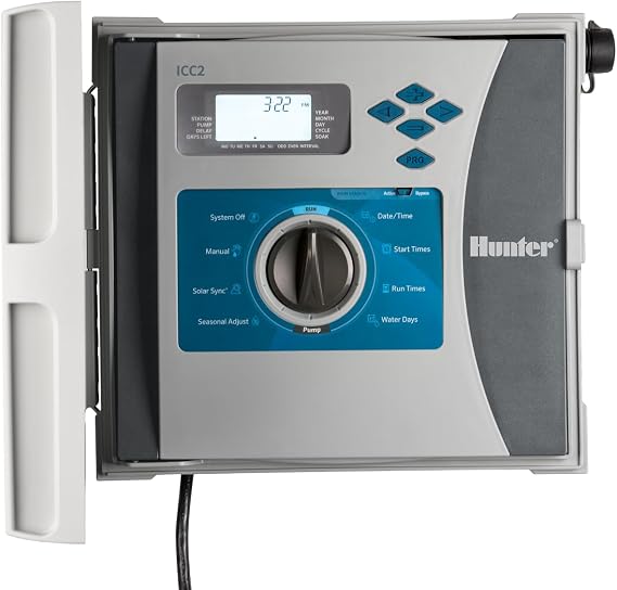 Hunter Industries I2C-800PL 8 Zone Residential or Commercial ICC2 Timer Available in 8 to 38 Stations (24 Zones)
