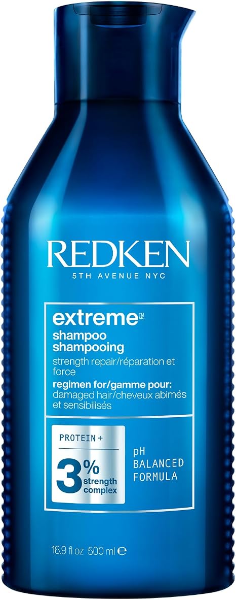 REDKEN Shampoo, For Damaged Hair, Repairs Strength & Builds Resilience, Extreme