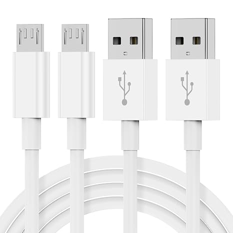 Nebite Micro USB Cable 2Pack 1.8M Android Charger Cable Fast Charging | old Samsung Charger for Samsung Galaxy A10/S7/S6/S5/J3/A6 /, Huawei Y6/Y7, Kindle, Xbox, PS4 ,Tablet