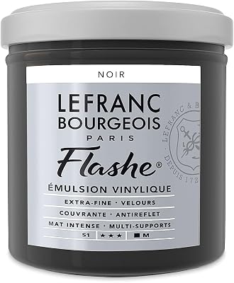 Lefranc & Bourgeois - Flashe Matte Artists Color - 125ml Jar - Black