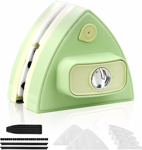 Double-Sided Magnetic Window Cleaner, Green