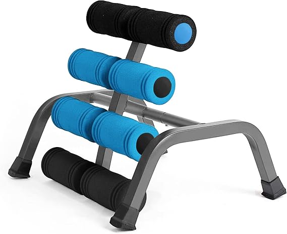Foldable Back Extension Machine Home Gym Sit Up Machine for Glute & Ab Workouts Squat Machine for Home Gym Back Exercise for Lower Back Training with Resistance Bands