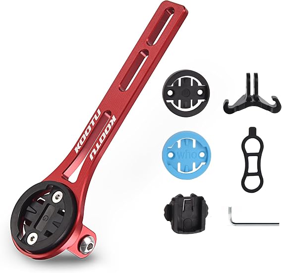 Aluminium Alloy Bicycle Computer Mount for Road Bike Integrated Handlebar Compatible for Garmin Edge, Wahoo Elemnt, Bryton, Cateye, GoPro Camera and Light Attachment