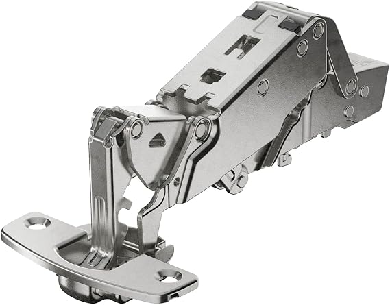 Hettich 6802200029 I-Sensys 8657i Quick Mount Hidden Hinge with Integrated Silent System, Opening Angle 165, Nickel Plated Steel