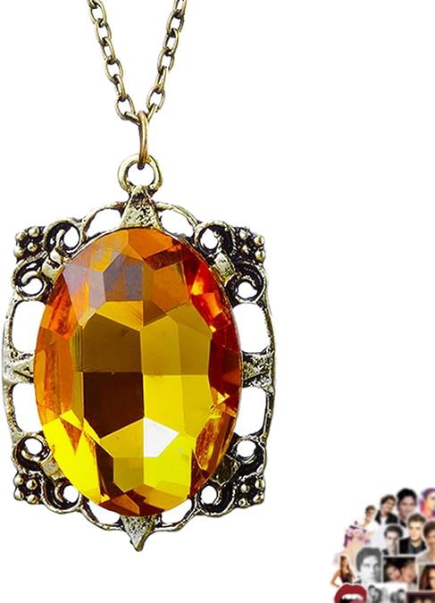 UoYu The Vampire Necklace Jewelry Set Bonnie Bennett Necklace for Fans Cosplay Costume Jewelry with Stickers 21 pcs