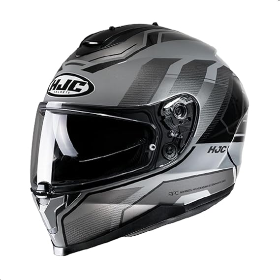 HJC C70 Nian Full Face Motorcycle Helmet with HJ-20M Pin-lock Shield, DOT Approved (MC5, X-Small)