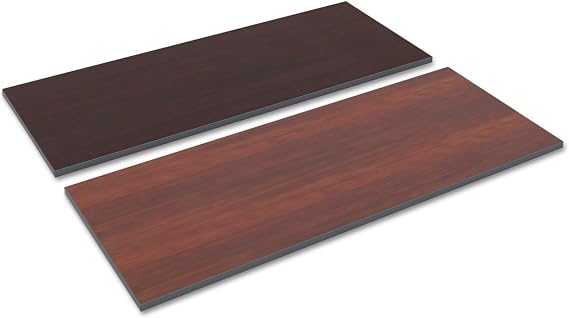 Alera Reversible Laminate Table Top, Rectangular, 59.5w X 23.63,Medium Cherry/Mahogany