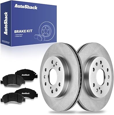 AutoShack 12.98 329.7 mm Front Vented Brake Rotors  Ceramic Brake Pads Replacement for 2005-2018 Chevrolet Silverado 1500 2005-2018 GMC Sierra 1500 2007-2020 Chevrolet Tahoe 6-PC Brake Kit