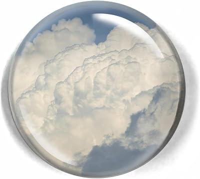 LWAY Paperweight 80mm3.1 inch Crystal Dome Cloud