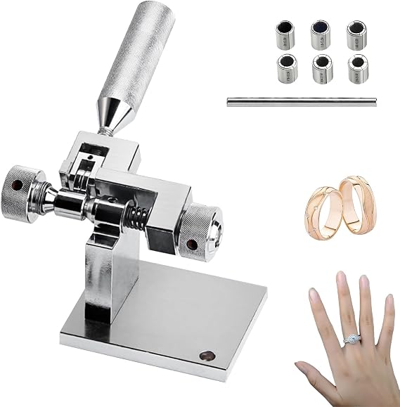 Professional Ring Stretcher and Reducer Tool with Manual Sizing Kit for Jewelry Repair