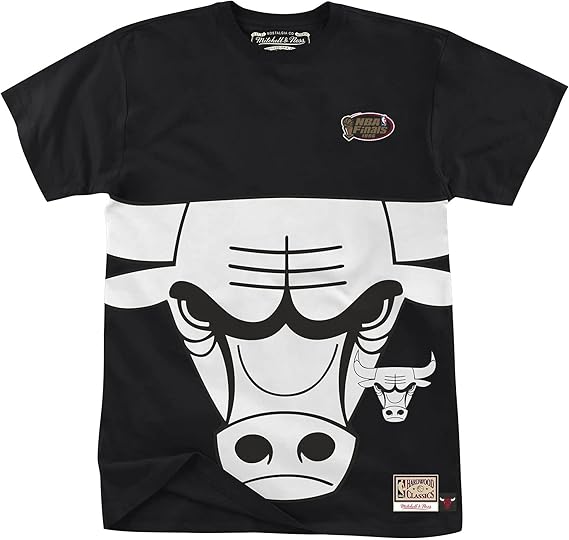 Mitchell & Ness Big FACE Shirt - Chicago Bulls Black - M