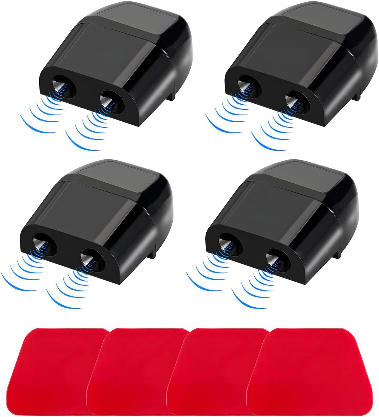 4 PCS Deer Whistles, Auto Save Deer Whistles Avoids Collisions, Deer Whistle for Vehicles with Rubber Pads Suitable for Cars, Trucks, Motorcycles, Universal Car Accessories