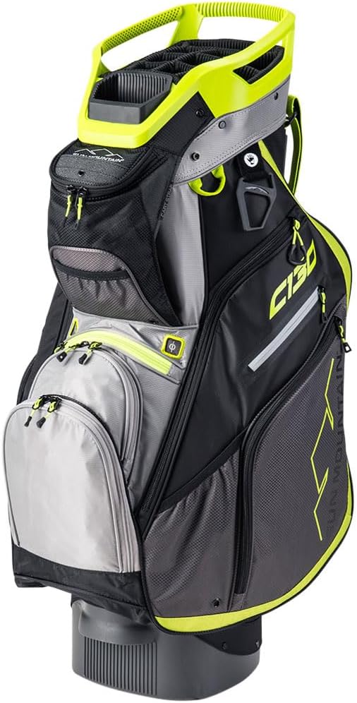 Sun Mountain 2021 C-130 Golf Cart Bag Grey/Yellow