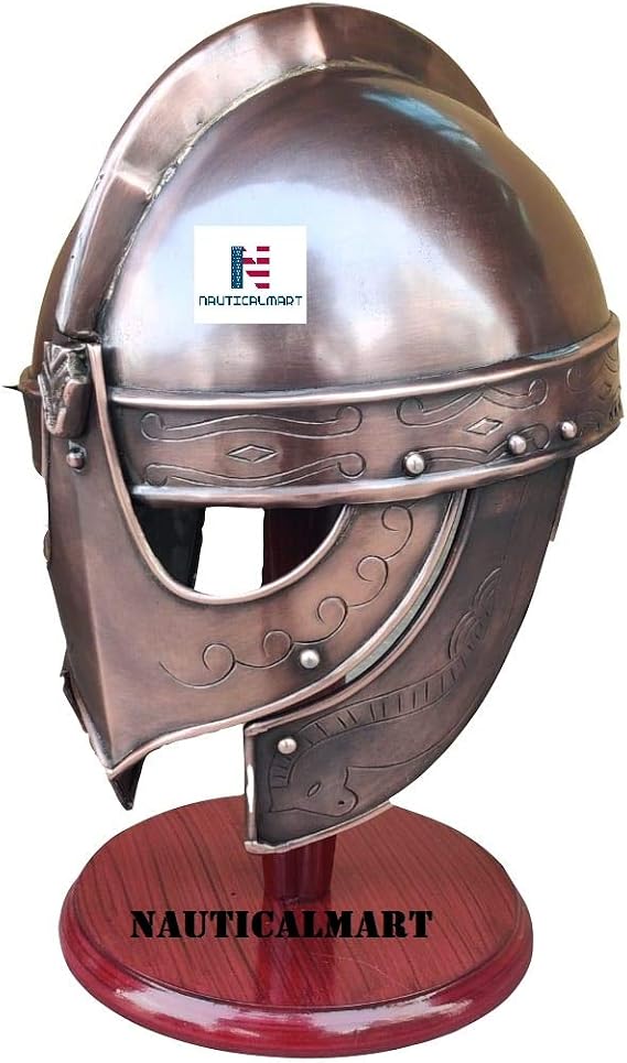 Viking Wolf Armor Helmet Copper Finish