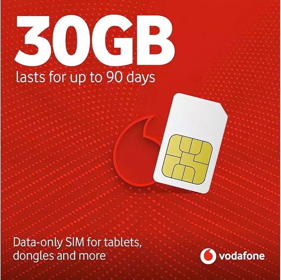 Vodafone Mobile Data Plan Lasts up to 90 days (30GB)