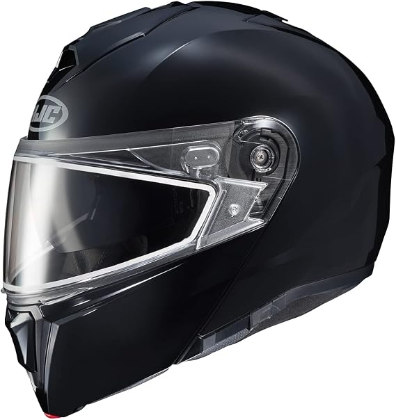 HJC i90 SOLID Modular Snow Helmet, DOT Approved (Black, Small)
