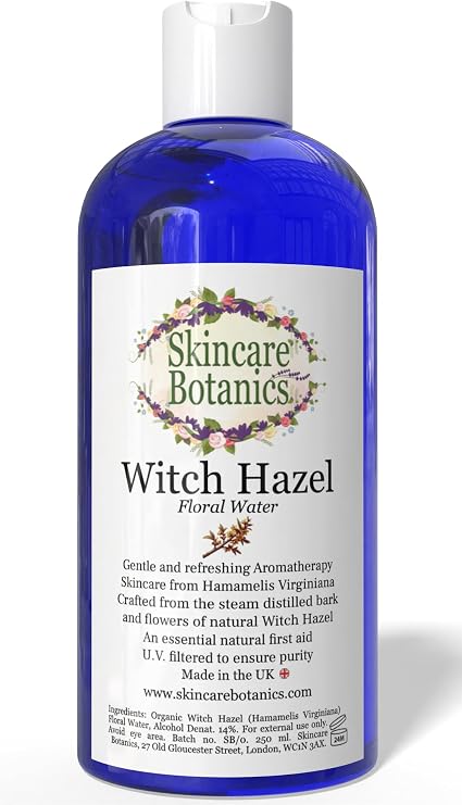 Witch Hazel | Natural Distilled Witch Hazel | Clarifies & Tones | Versatile First Aid & Skincare Tonic | 250ml