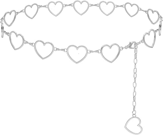 Long Tassel Waist Chain for Women Metal Chain Belt for Dress