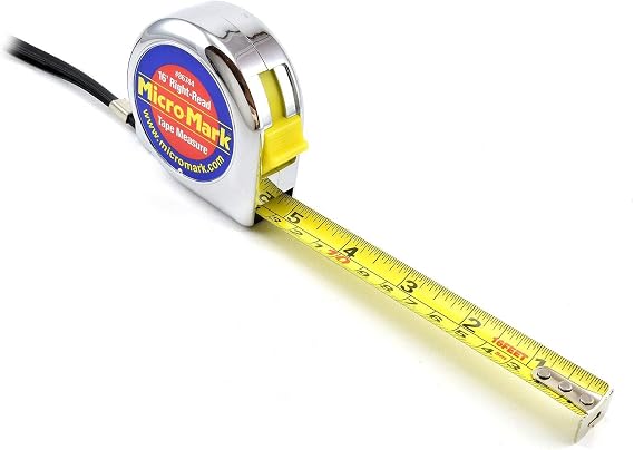 Micro-Mark Right-Read Tape Measure, 16 Feet