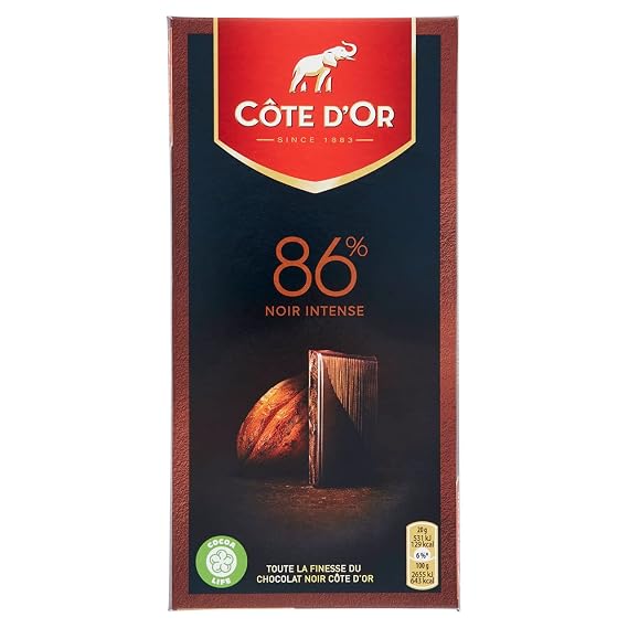 Cote D'Or Dark Chocolate 3 bars 3x3.5oz (Dark 86%)