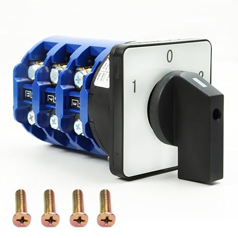 3 Phase Rotary Changeover Switch Box 125A 690V 3Position