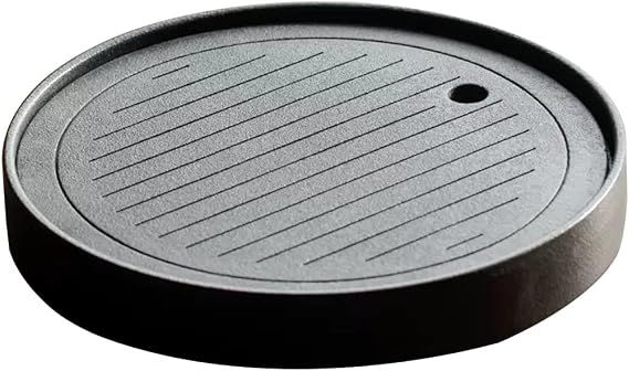Ceramics Tea Tray Japanese Gongfu Tea Tray with Water Storage Ceramics Chinese Gongfu Tea Tray Water Storage Tea Table Vintage Tea Set(Black)